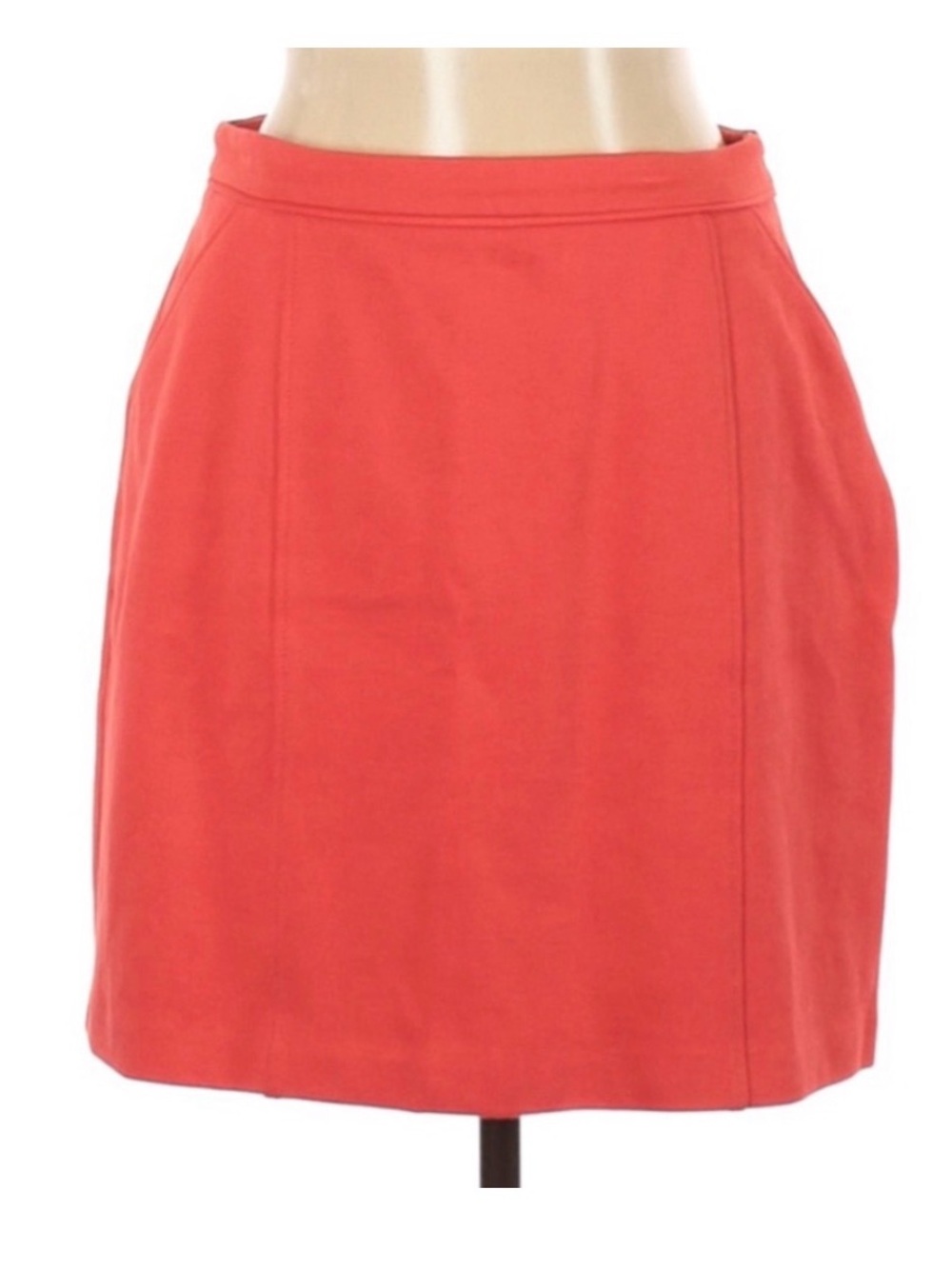 Boden Coral Red Orange Tulip Style Skirt